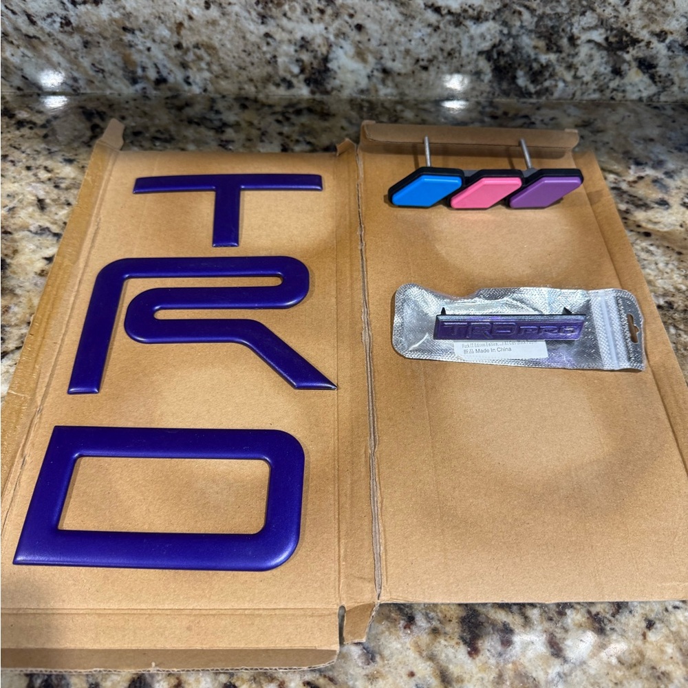 TRD Purple Emblem Set